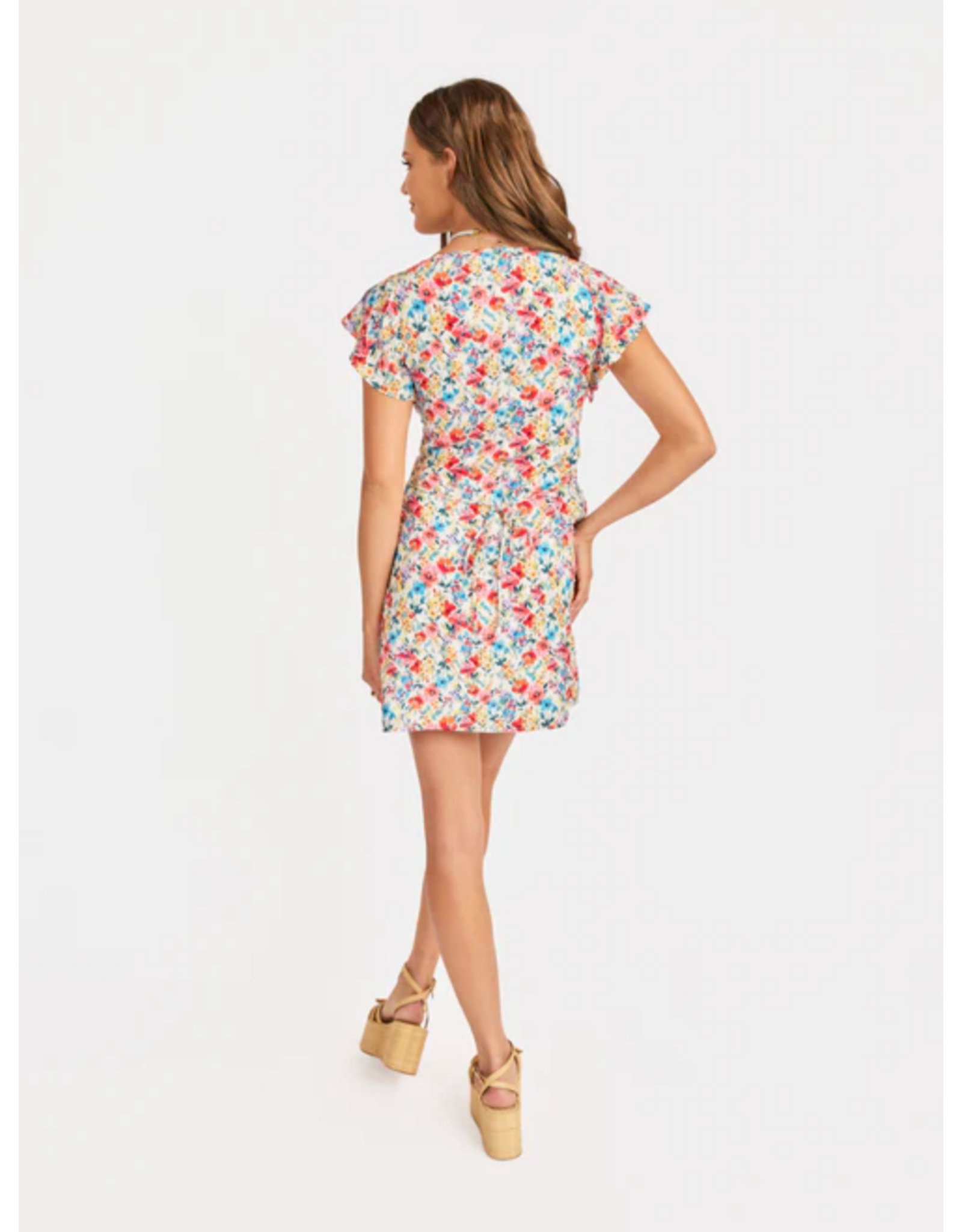 Sadie & Sage Sadie & Sage - Cove V Neck Mini Dress (Multicolour)