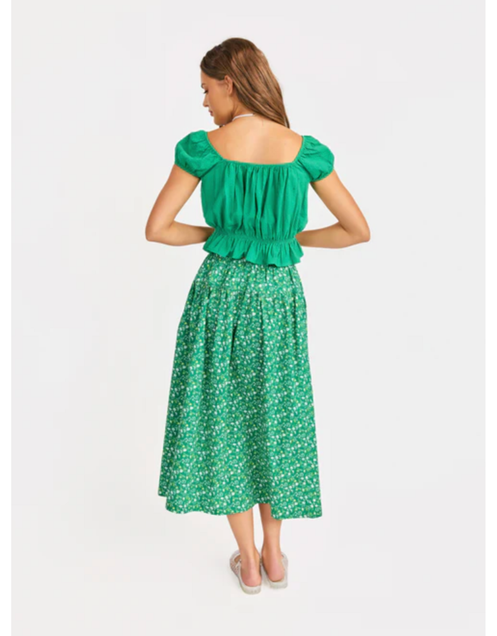 Sadie & Sage Sadie & Sage - Radiate Cap Sleeve Top (Green)