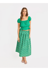 Sadie & Sage Sadie & Sage - Radiate Cap Sleeve Top (Green)