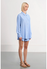 Molly Bracken Molly Bracken -  Oversized Striped Shirt (Blue)