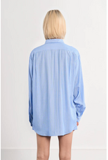 Molly Bracken Molly Bracken -  Oversized Striped Shirt (Blue)