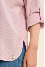 Molly Bracken Molly Bracken -  Striped Cotton Button Up (Pink)