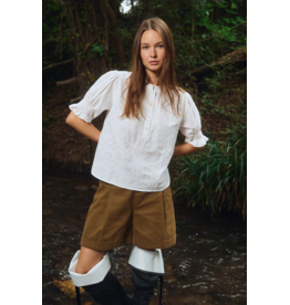 Molly Bracken Molly Bracken -  Cotton Blouse with Embroidery (White)