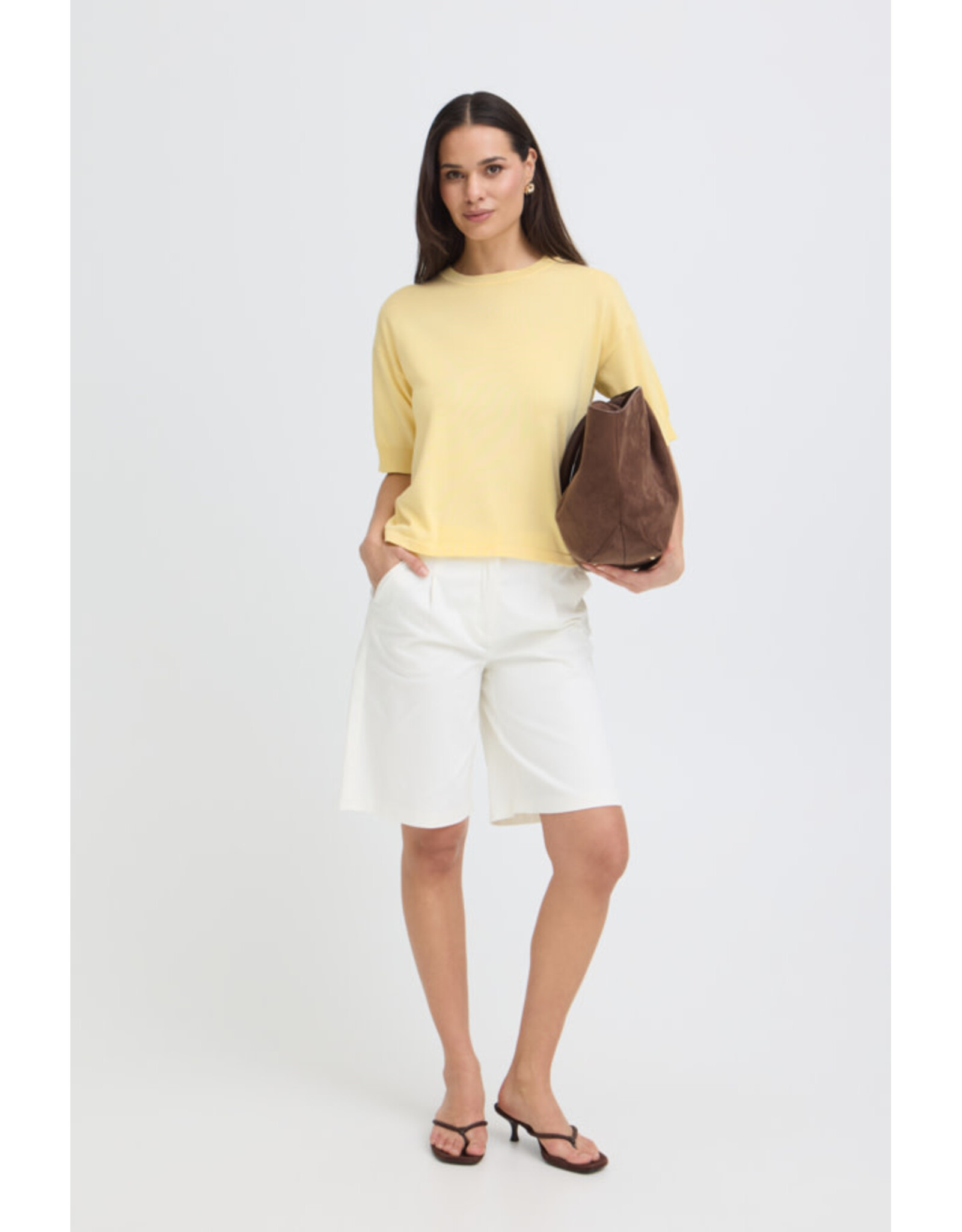 b.young b.young - Morla Short Sleeve Pullover (Flan)