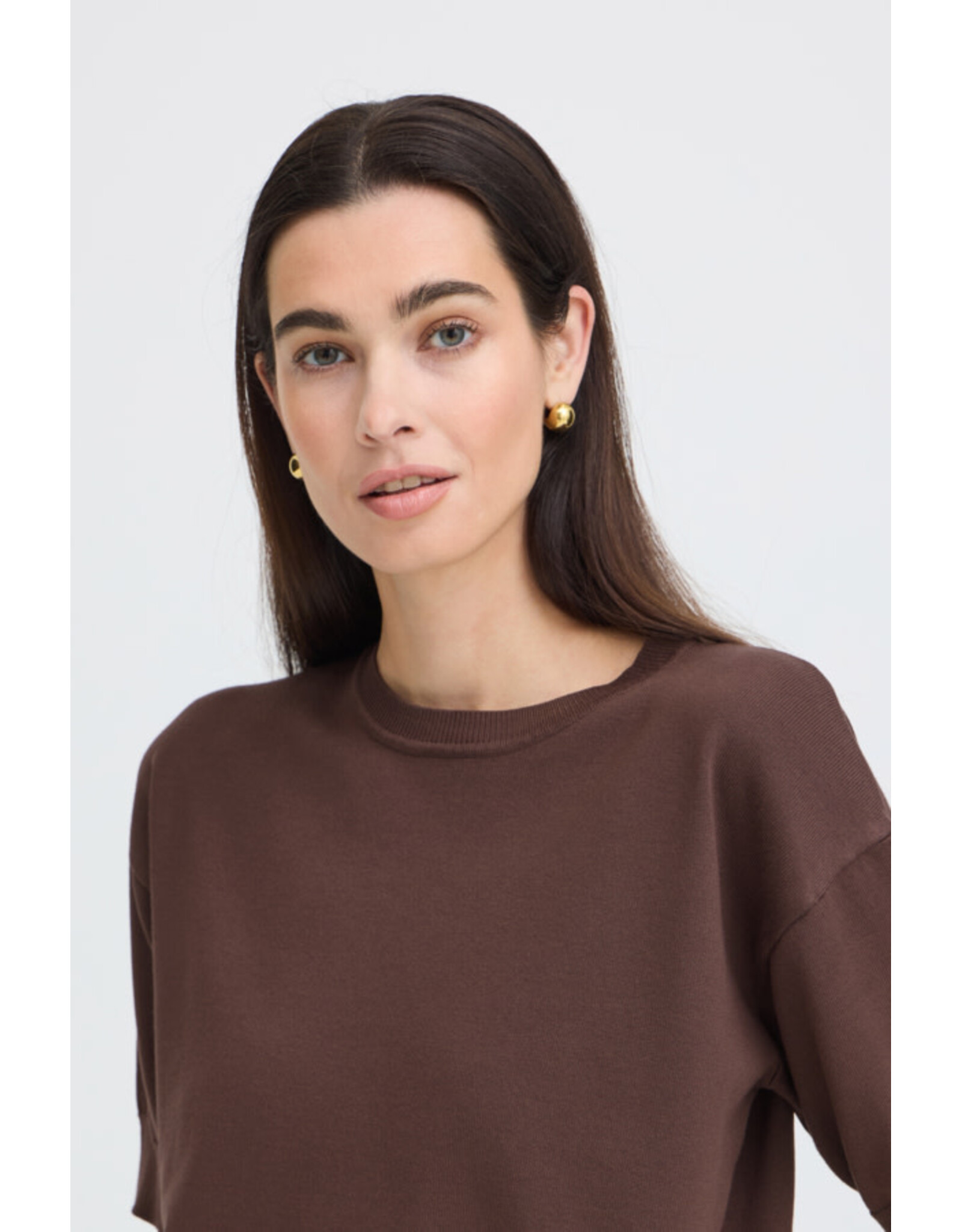 b.young b.young - Morla Short Sleeve Pullover (French Roast)