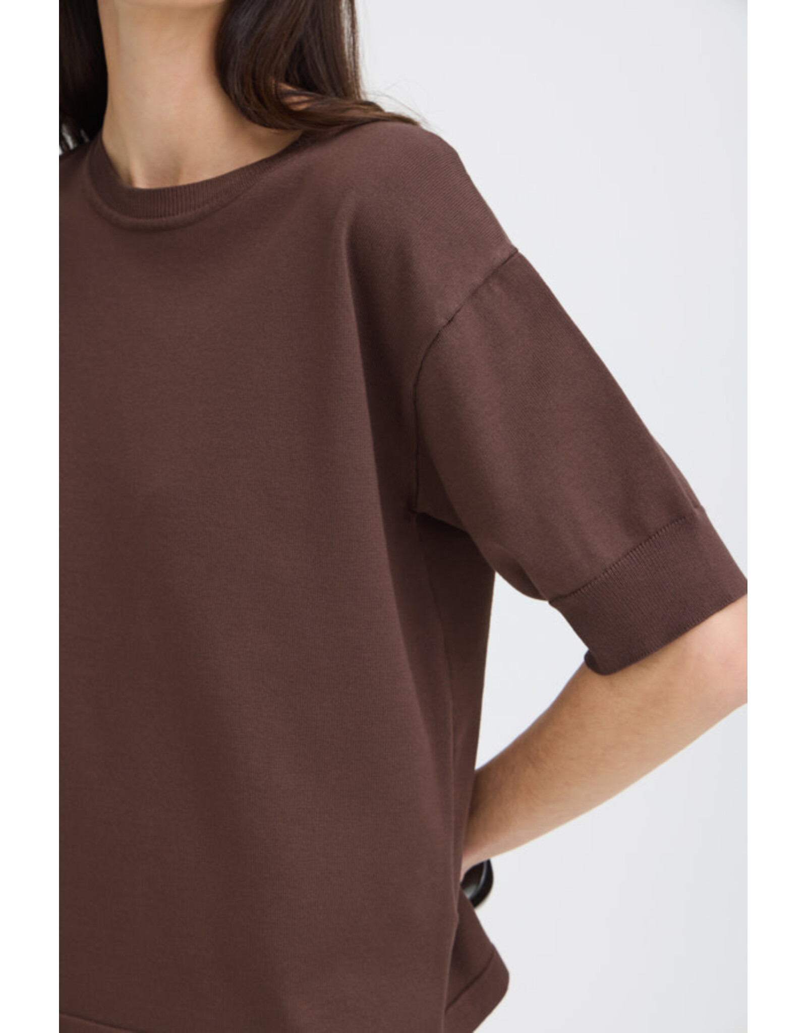 b.young b.young - Morla Short Sleeve Pullover (French Roast)