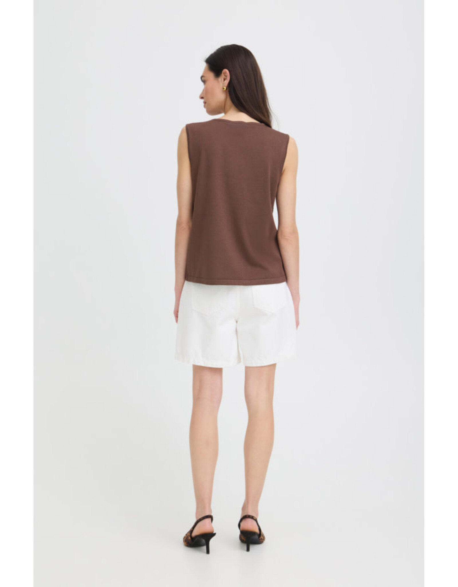 b.young b.young - Morla Sleeveless Top (French Roast)