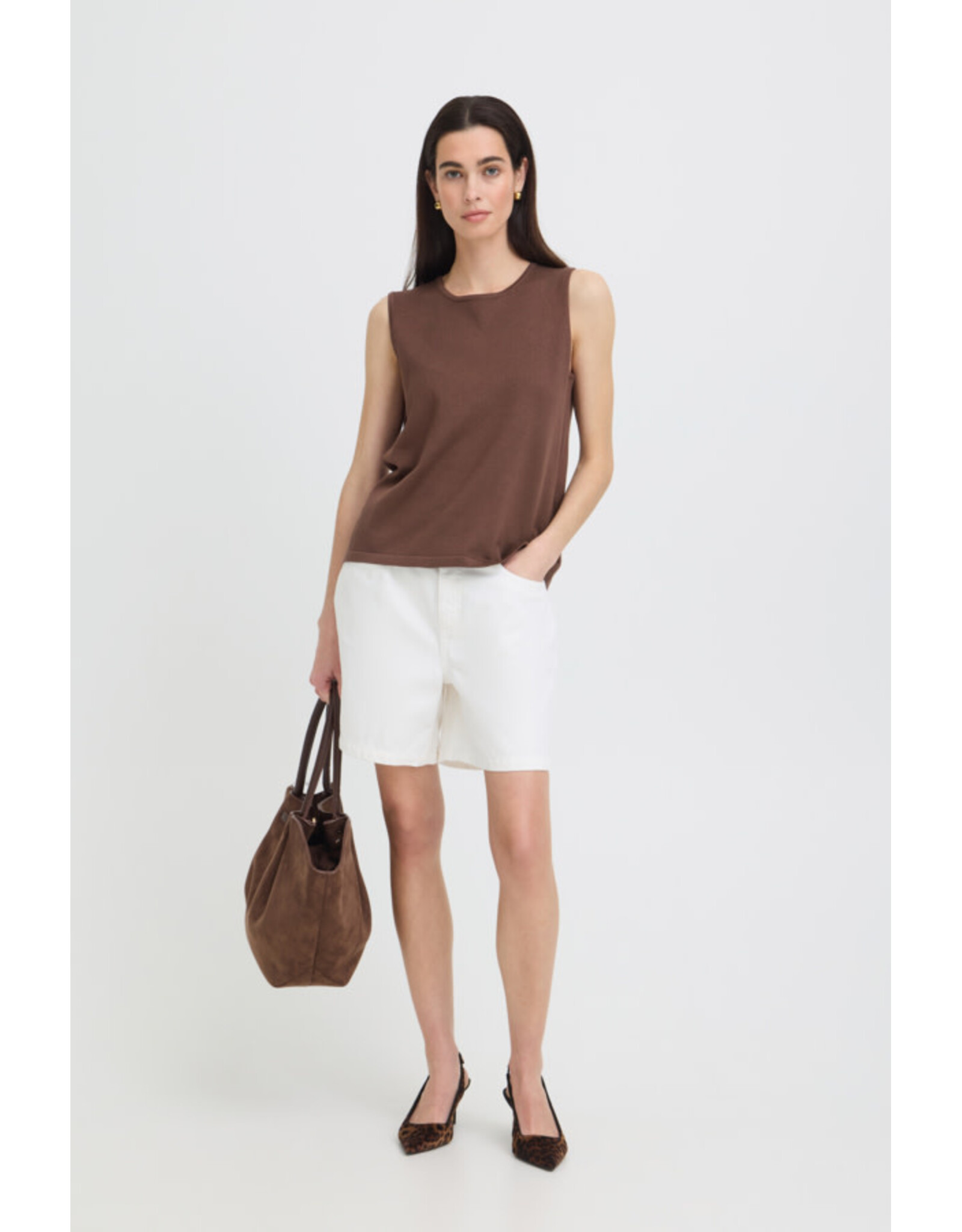 b.young b.young - Morla Sleeveless Top (French Roast)