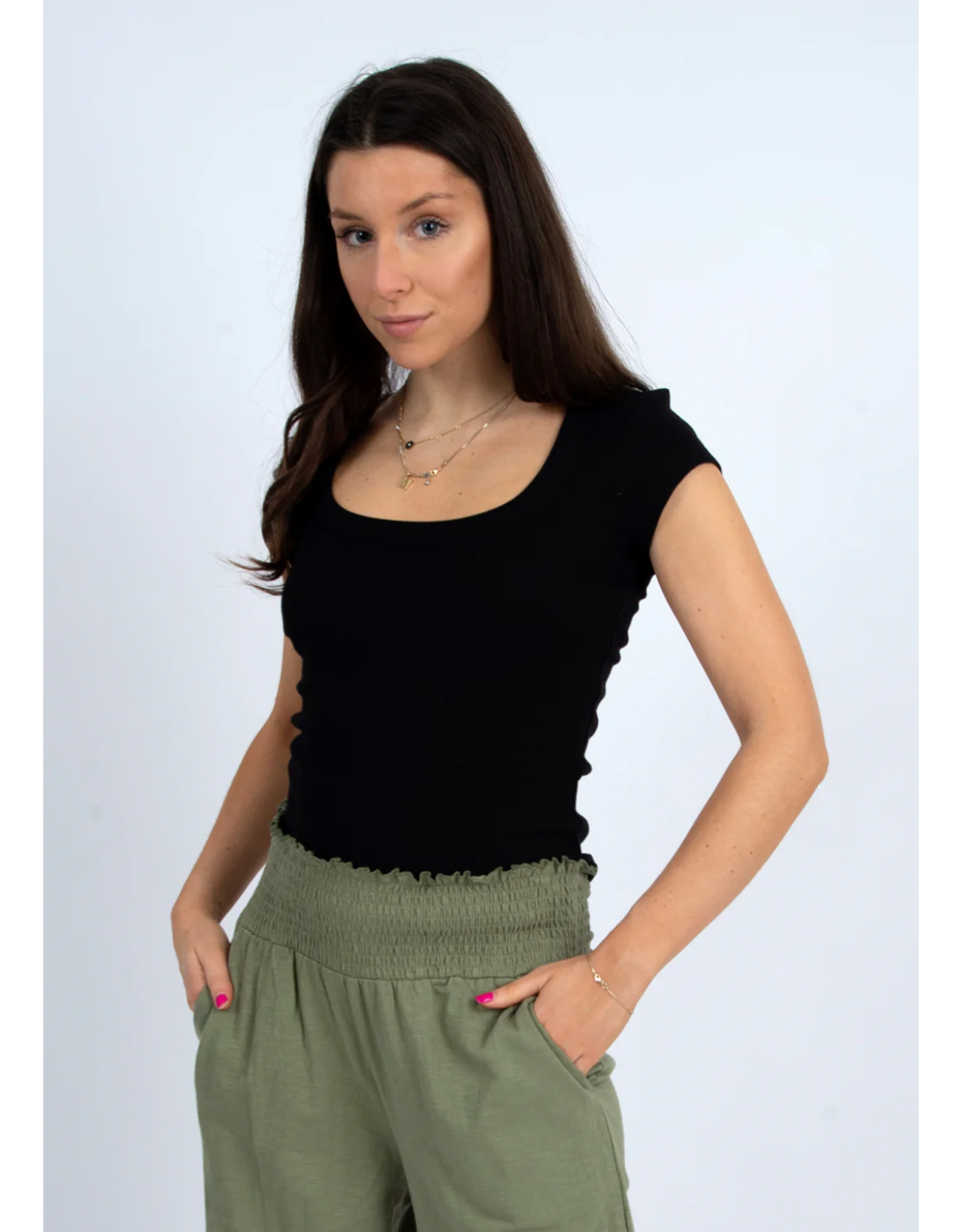 RD Style RD Style - Scootie Scoop Neck Tee (Black)