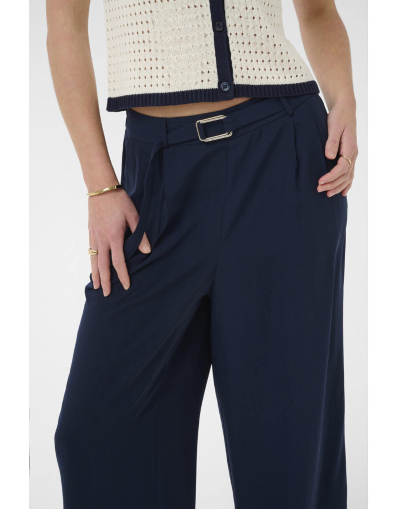 Kaffe Kaffe - Illis Cropped Pants (Midnight Blue)