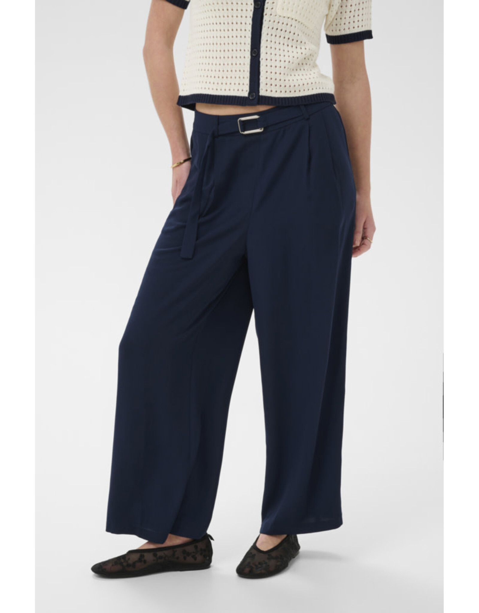 Kaffe Kaffe - Illis Cropped Pants (Midnight Blue)