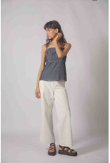 Korner Korner - Denim Peplum Tank (Navy)