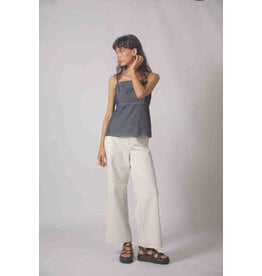 Korner Korner - Denim Peplum Tank (Navy)