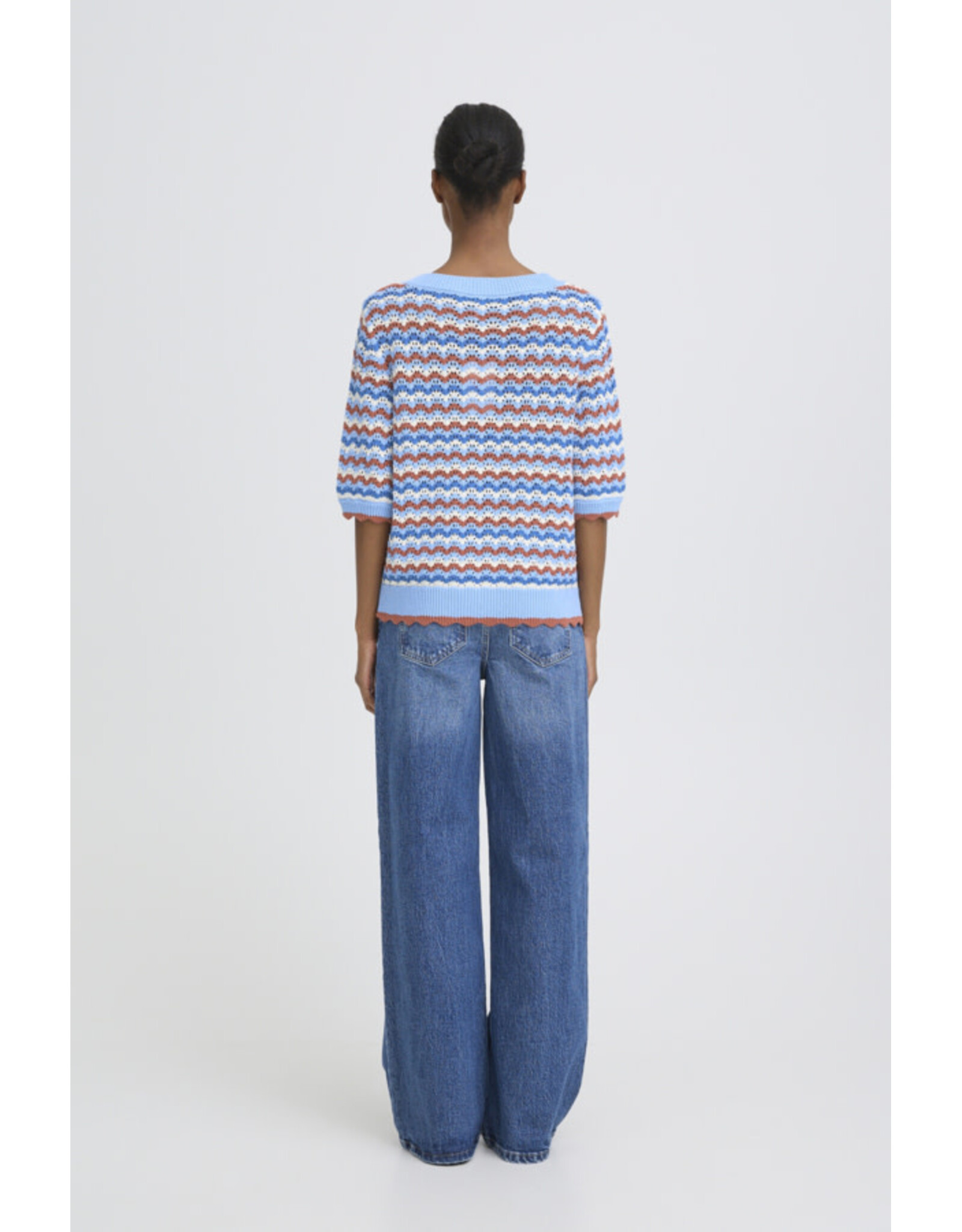 b.young b.young - Nero Pointelle Cardigan (Marsala)