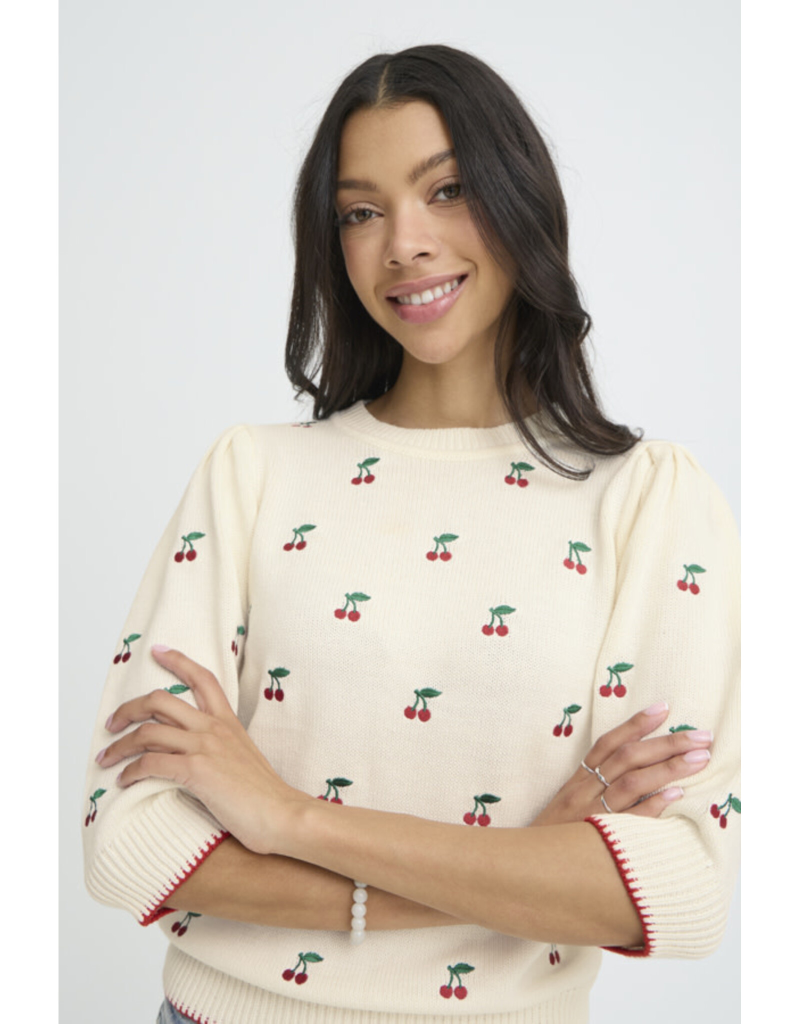 b.young b.young - Melba Jumper (Cherry print)
