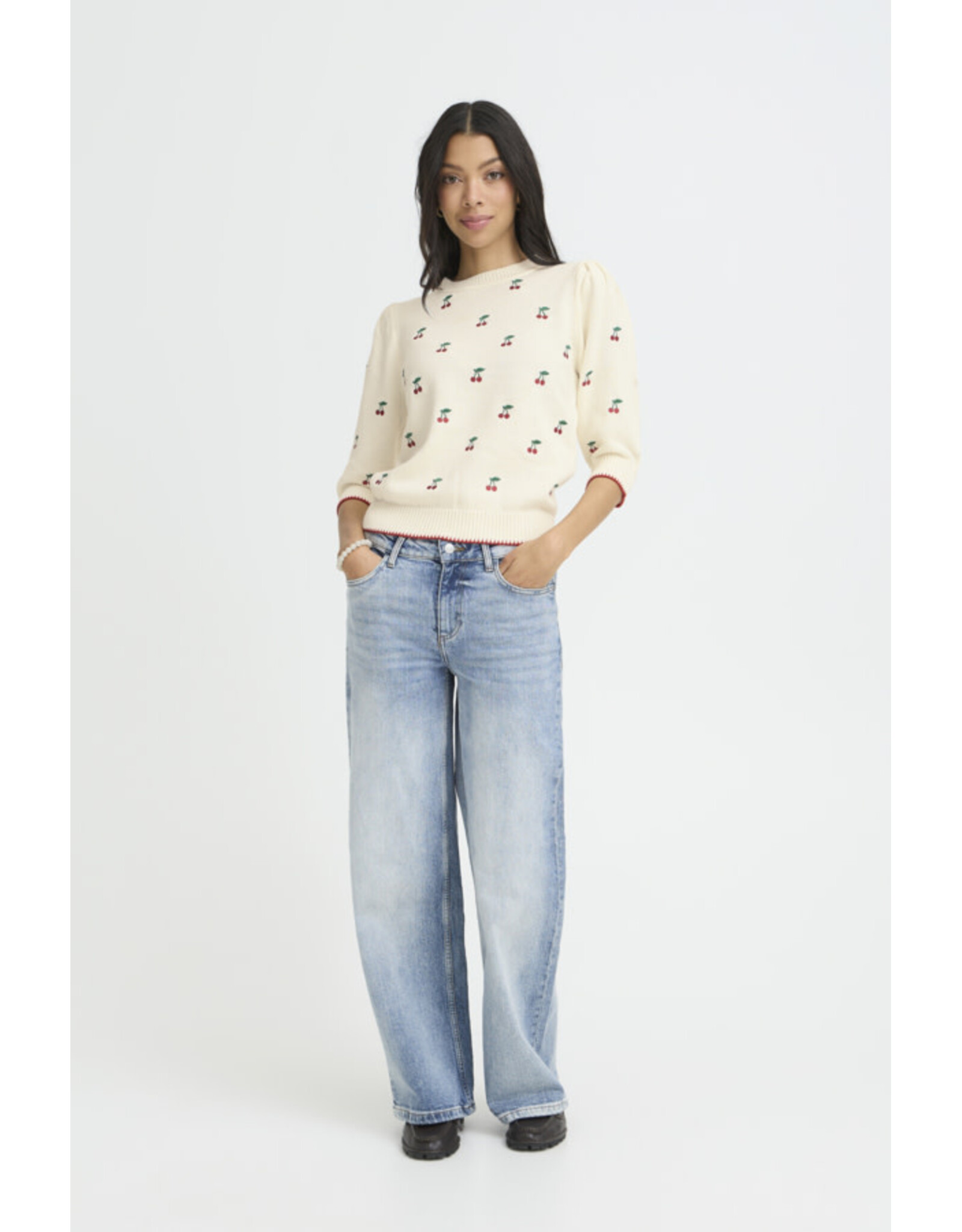 b.young b.young - Melba Jumper (Cherry print)