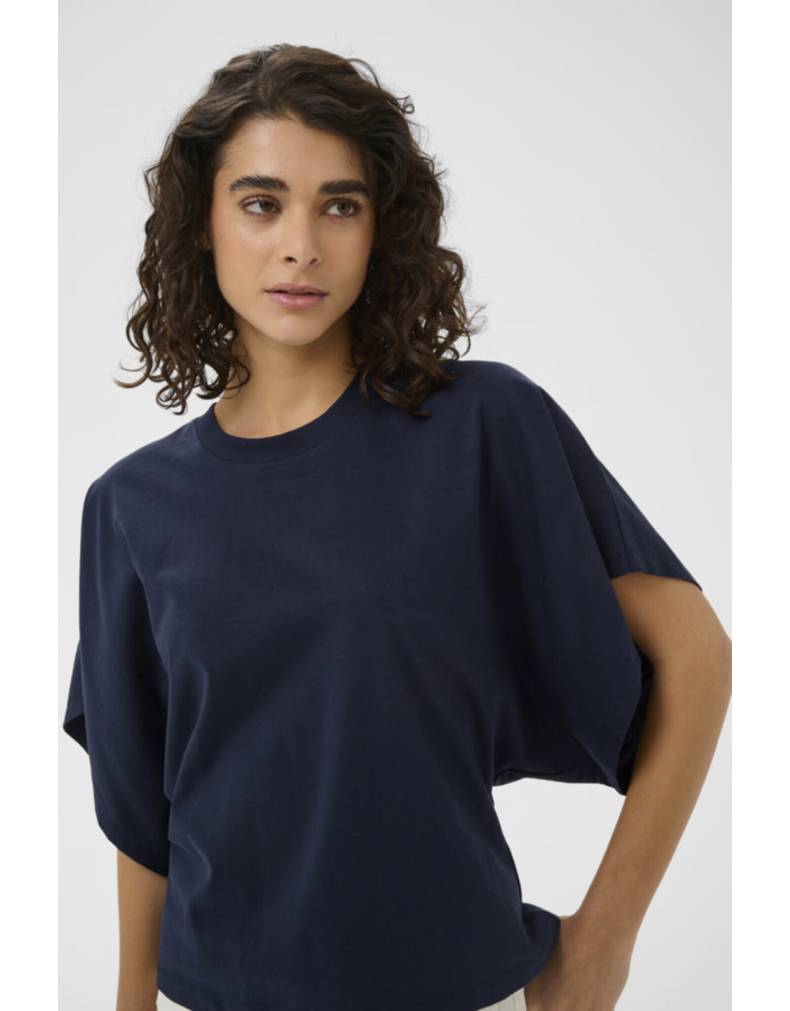 Kaffe Kaffe - Stormy T Shirt (Midnight Marine)