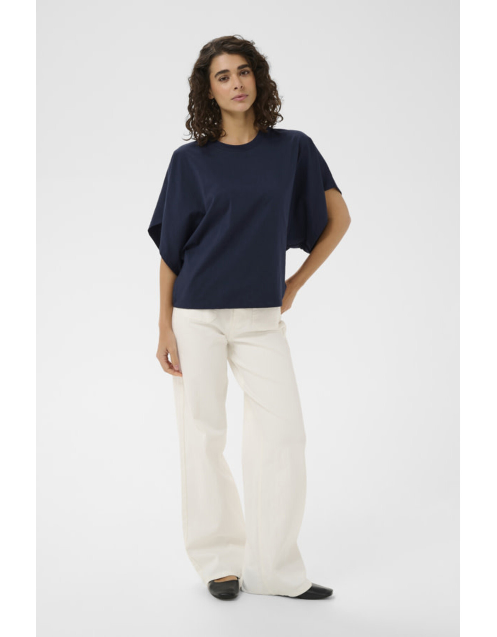 Kaffe Kaffe - Stormy T Shirt (Midnight Marine)