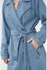 Cream Cream - Mika Denim Trench Coat