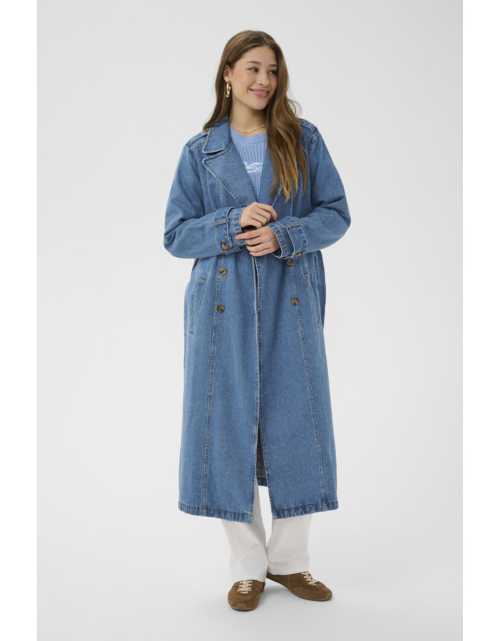 Cream Cream - Mika Denim Trench Coat