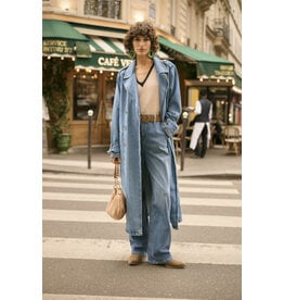 Cream Cream - Mika Denim Trench Coat