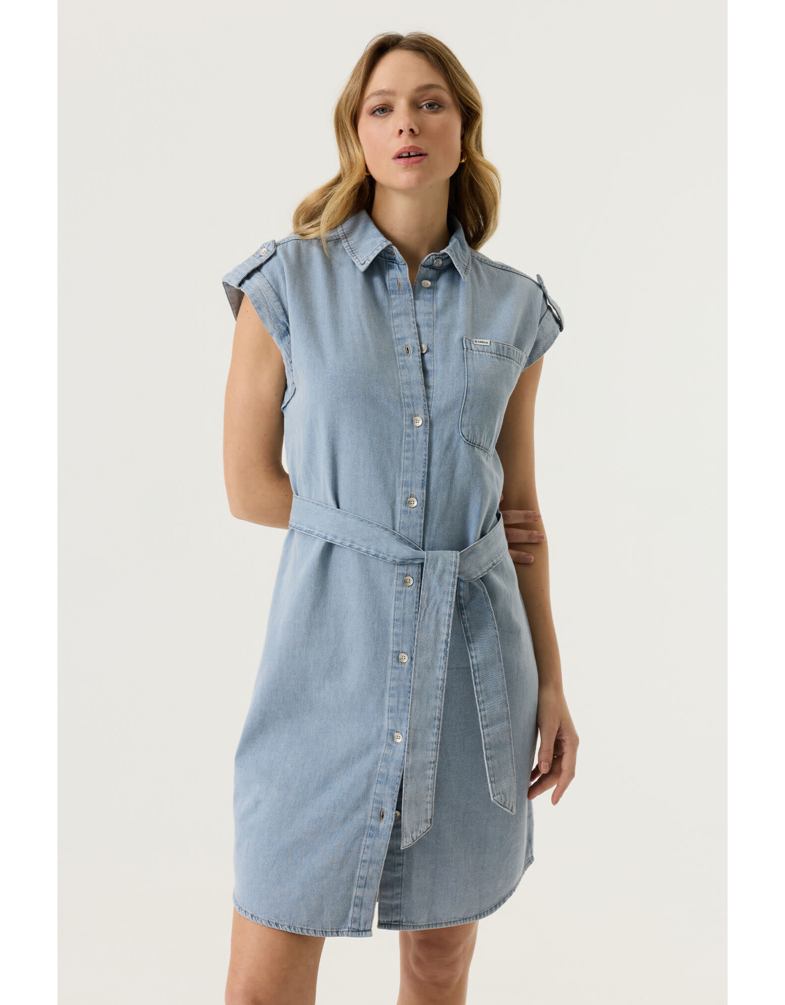 Garcia Garcia - Belted Denim Dress