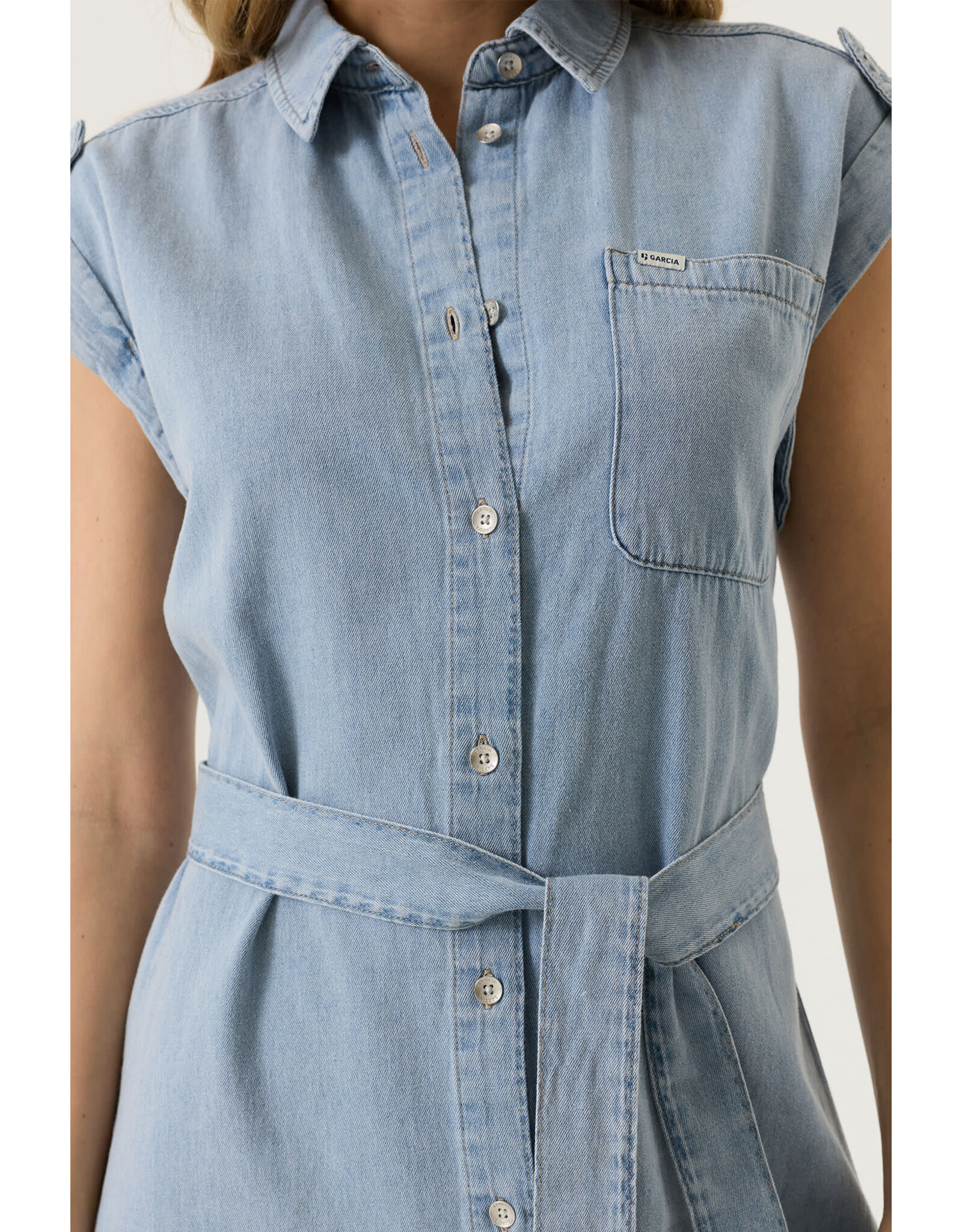 Garcia Garcia - Belted Denim Dress