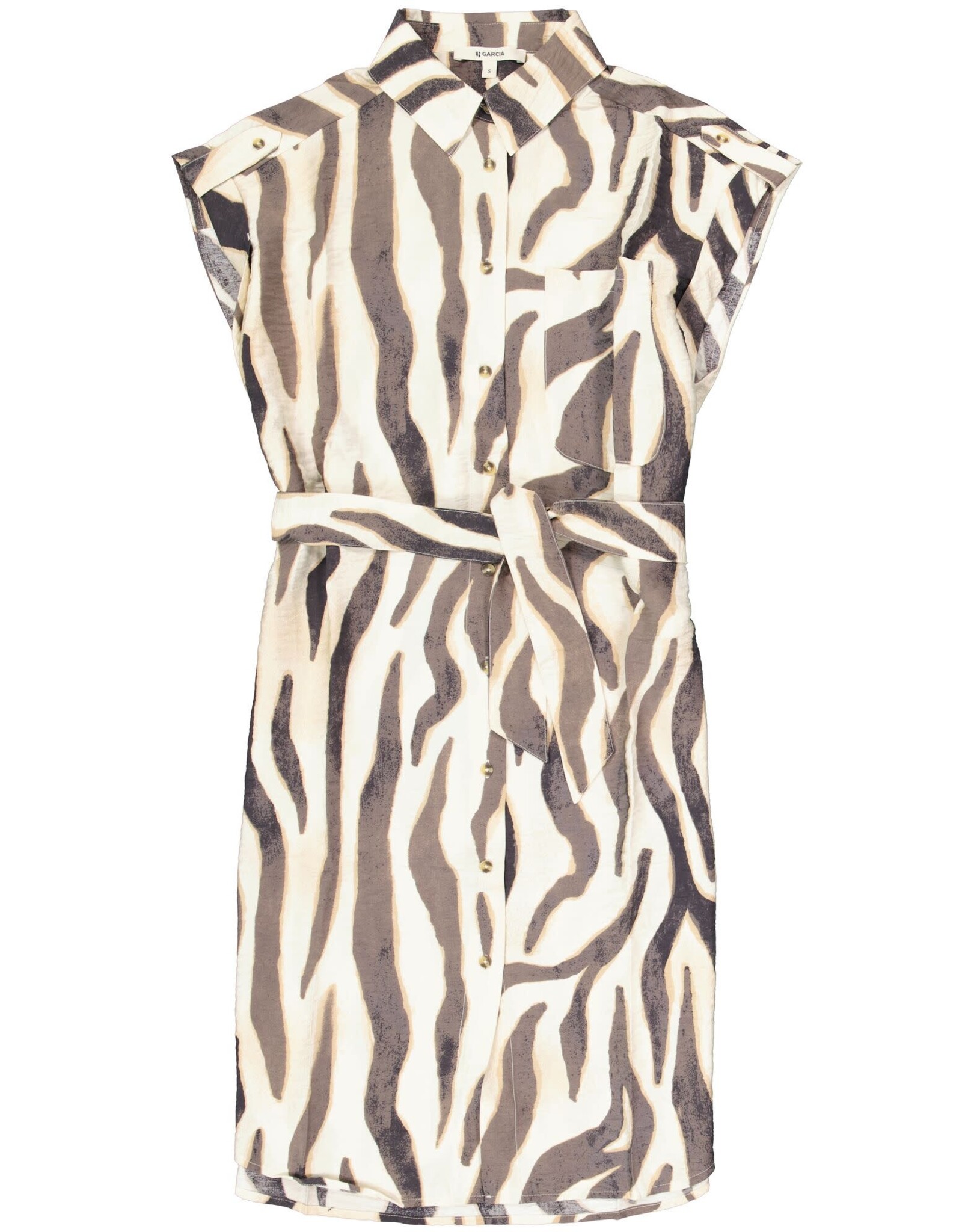 Garcia Garcia - Belted Short Sleeve Dress