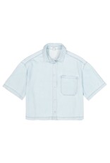 Garcia Garcia - Short Sleeve Boxy Denim Shirt Jacket