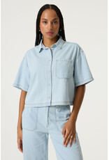 Garcia Garcia - Short Sleeve Boxy Denim Shirt Jacket