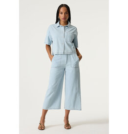 Garcia Garcia - Short Sleeve Boxy Denim Shirt Jacket