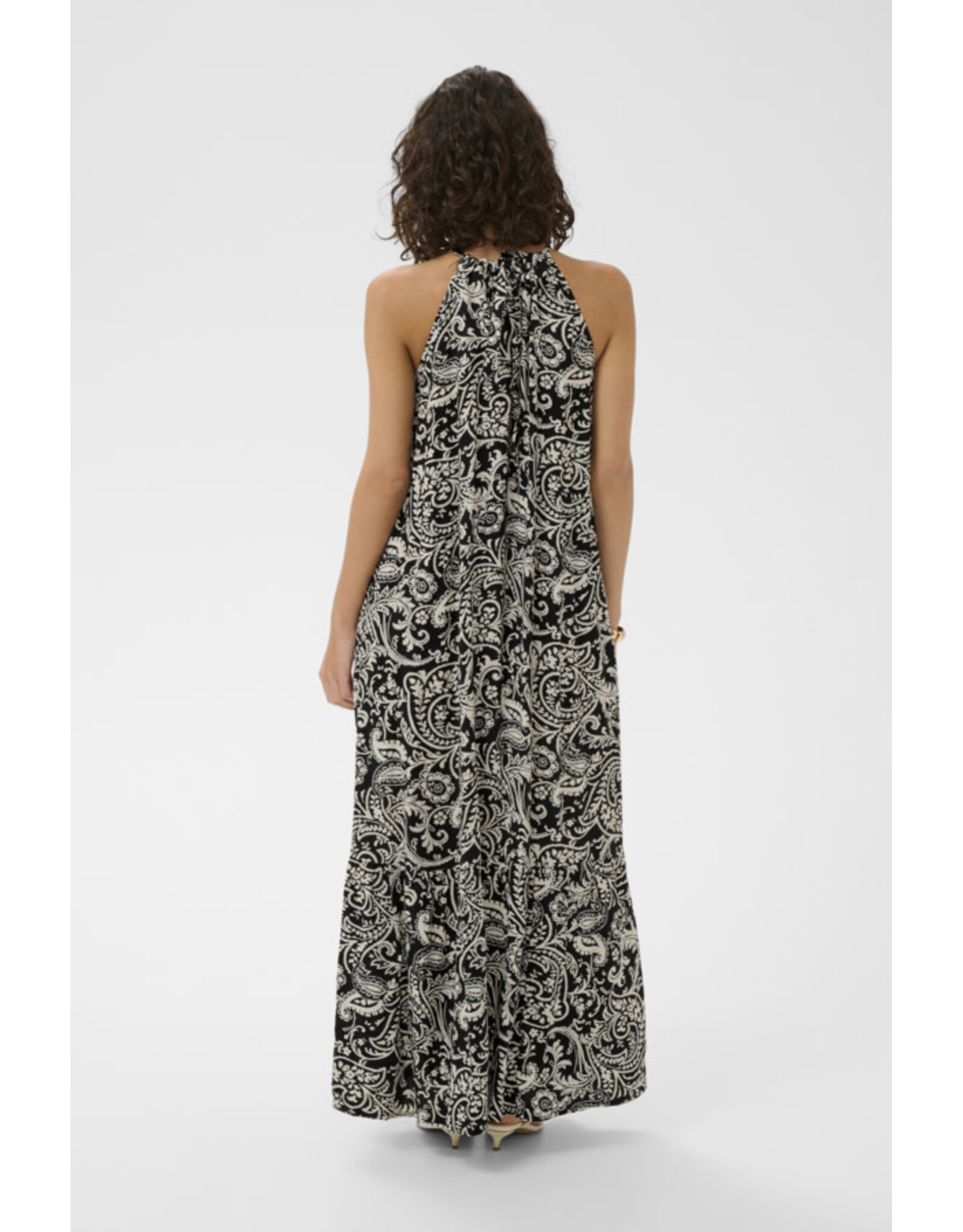 Kaffe Kaffe - Bella Dress (Black / Chalk Paisley)