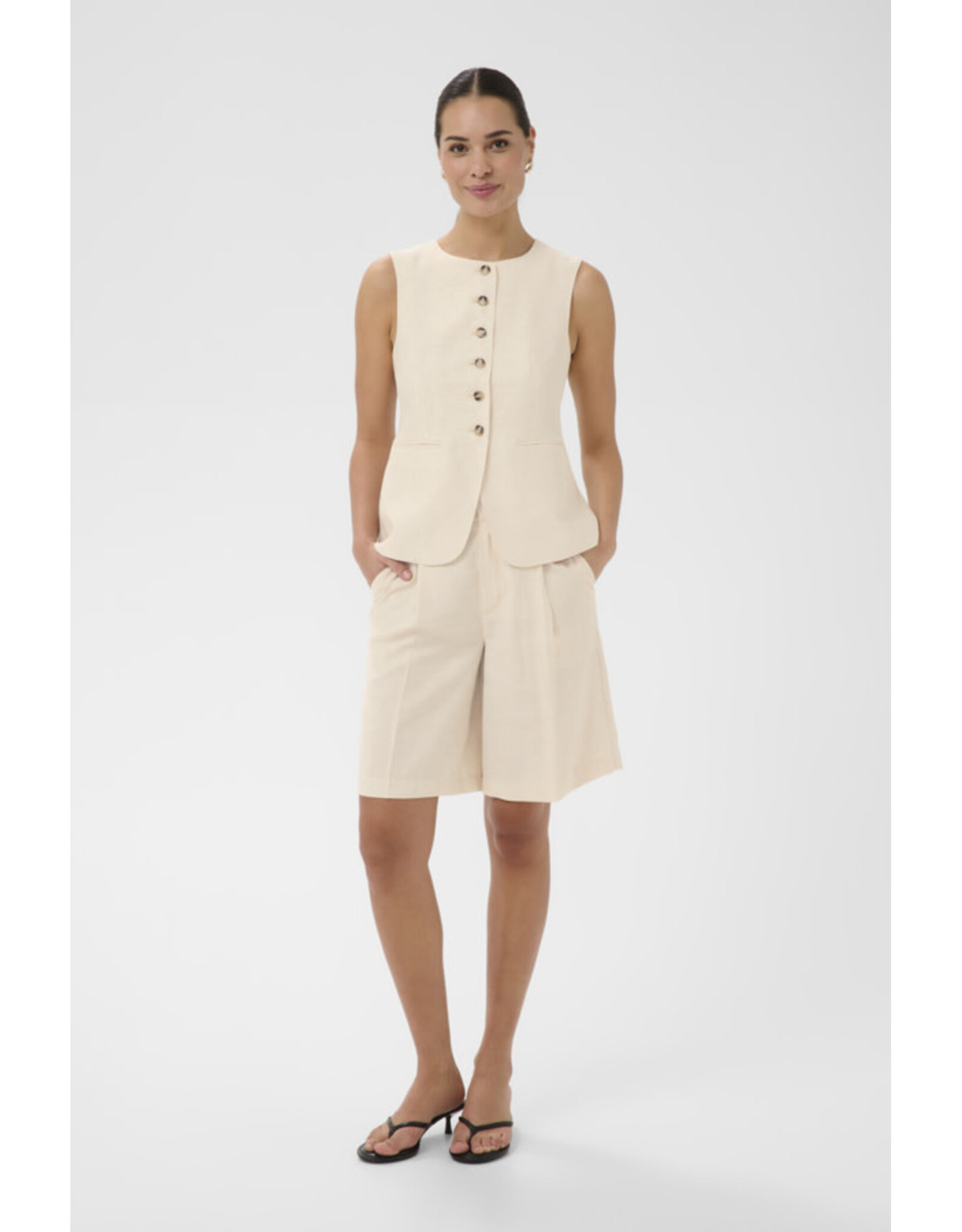 Kaffe Kaffe - Annetta Shorts (Feather Grey)