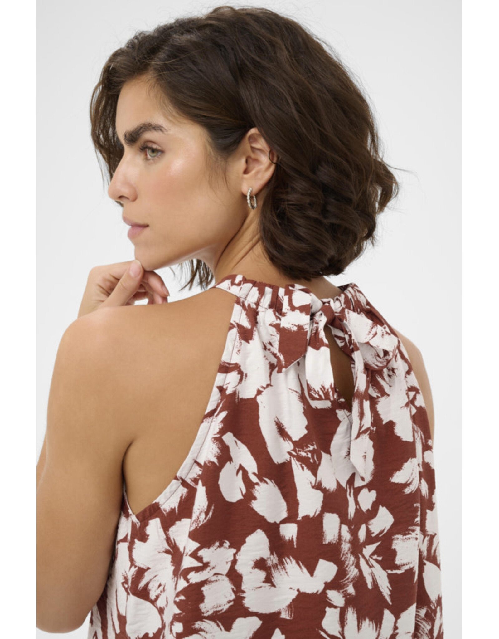 Kaffe Kaffe - Evie Top (Henna / Chalk Flower)