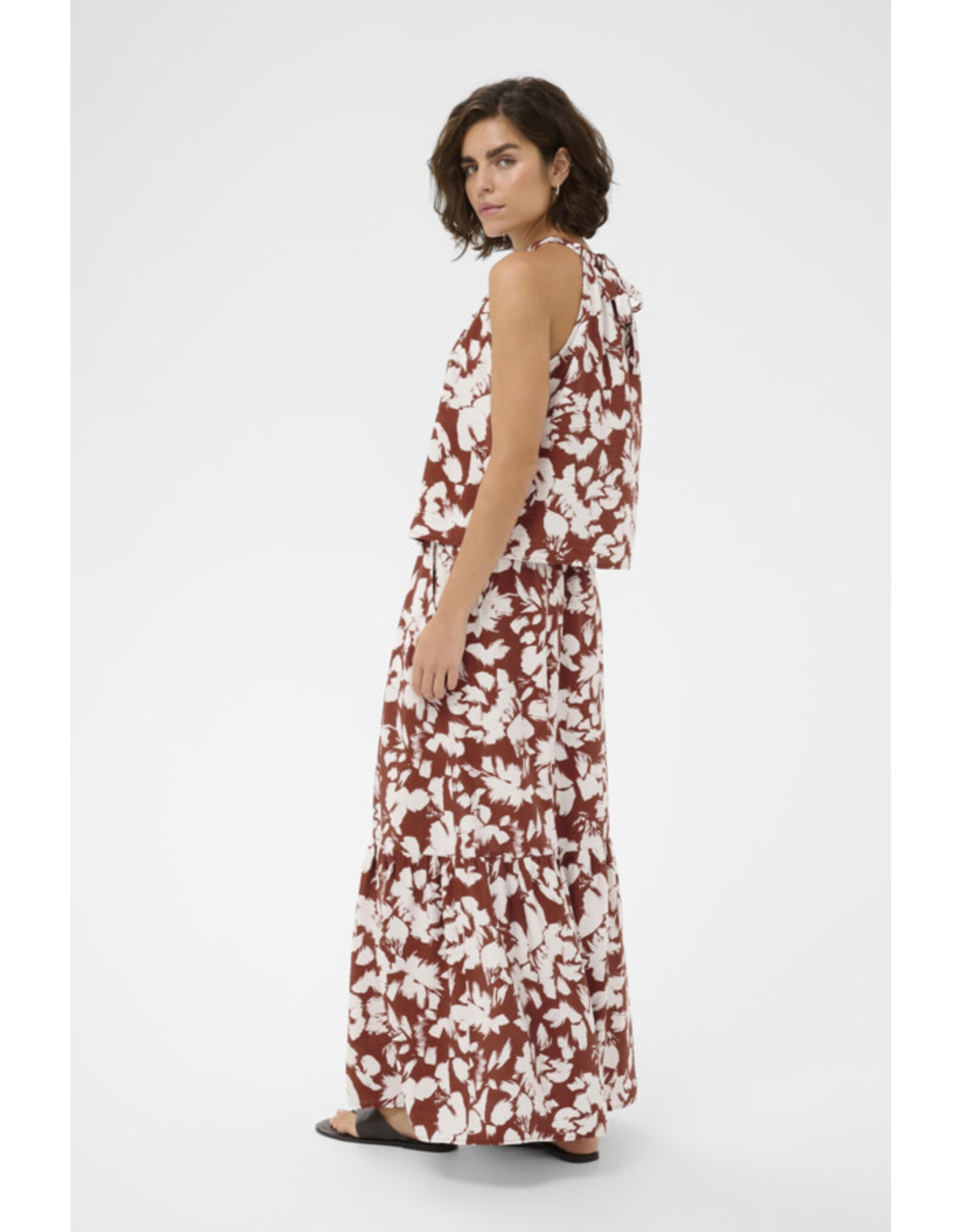 Kaffe Kaffe - Evie Top (Henna / Chalk Flower)