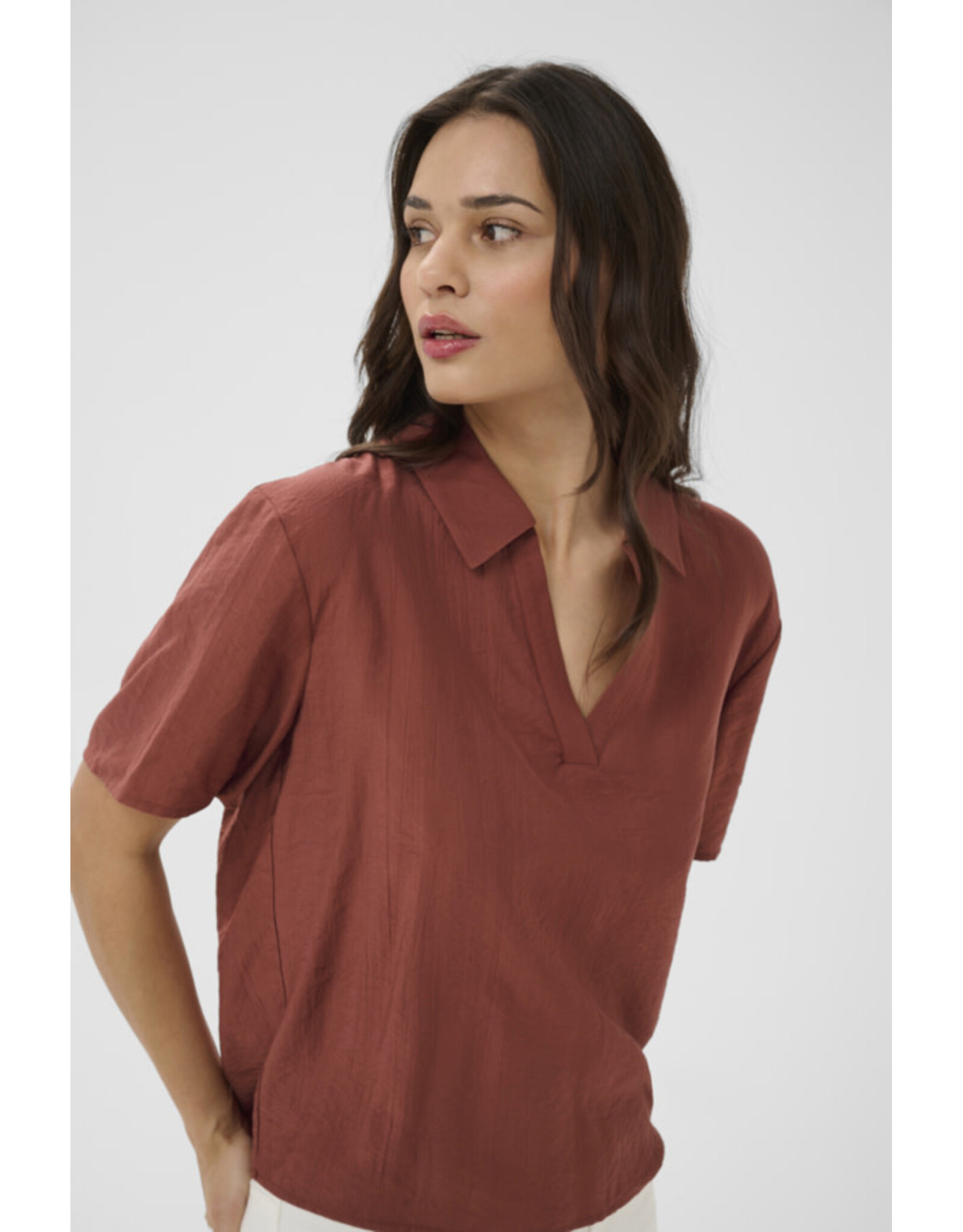 Kaffe Kaffe - Emily Blouse (Henna)
