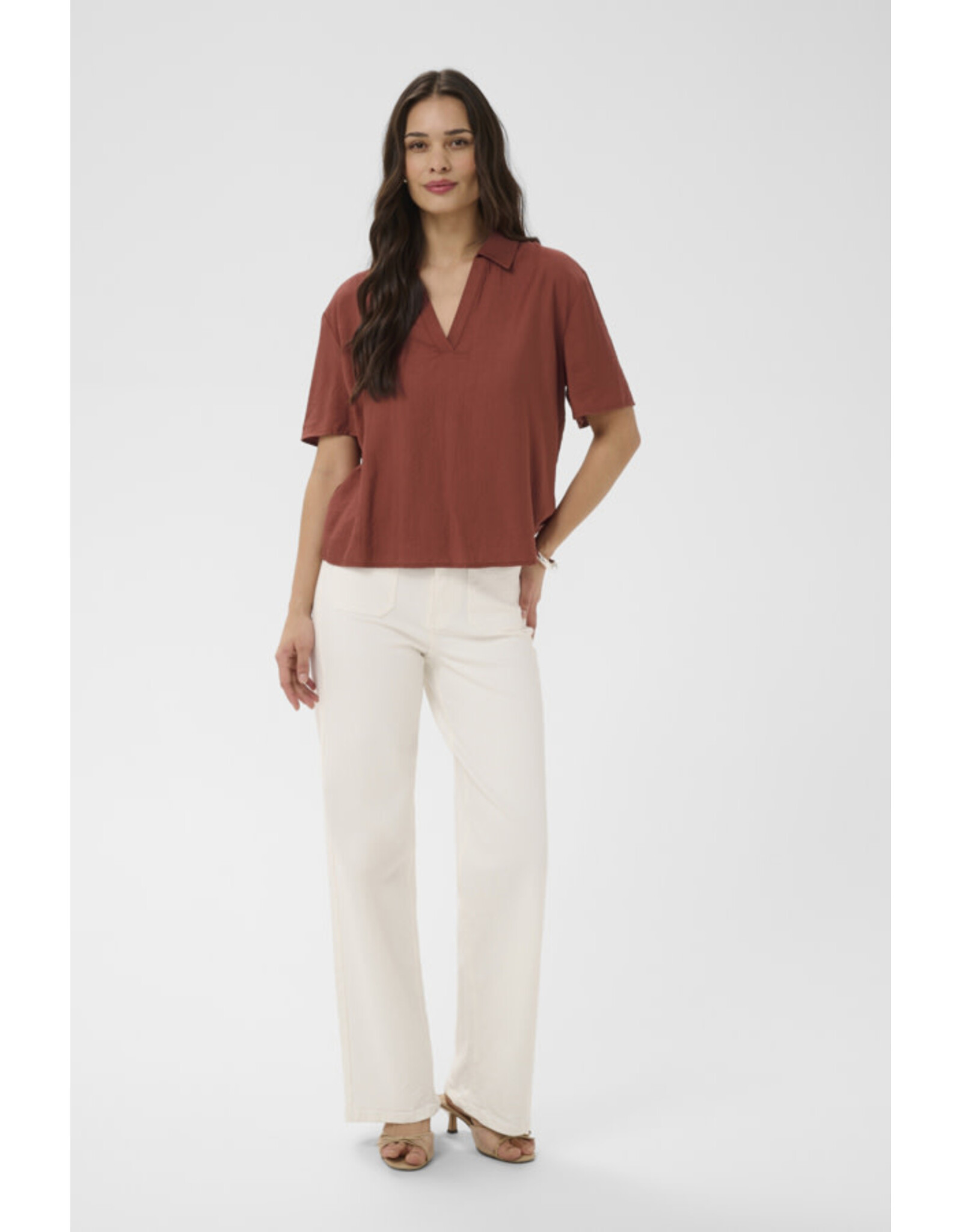 Kaffe Kaffe - Emily Blouse (Henna)