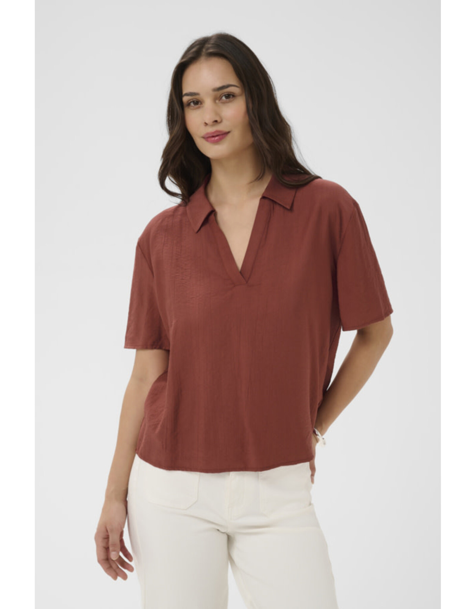 Kaffe Kaffe - Emily Blouse (Henna)