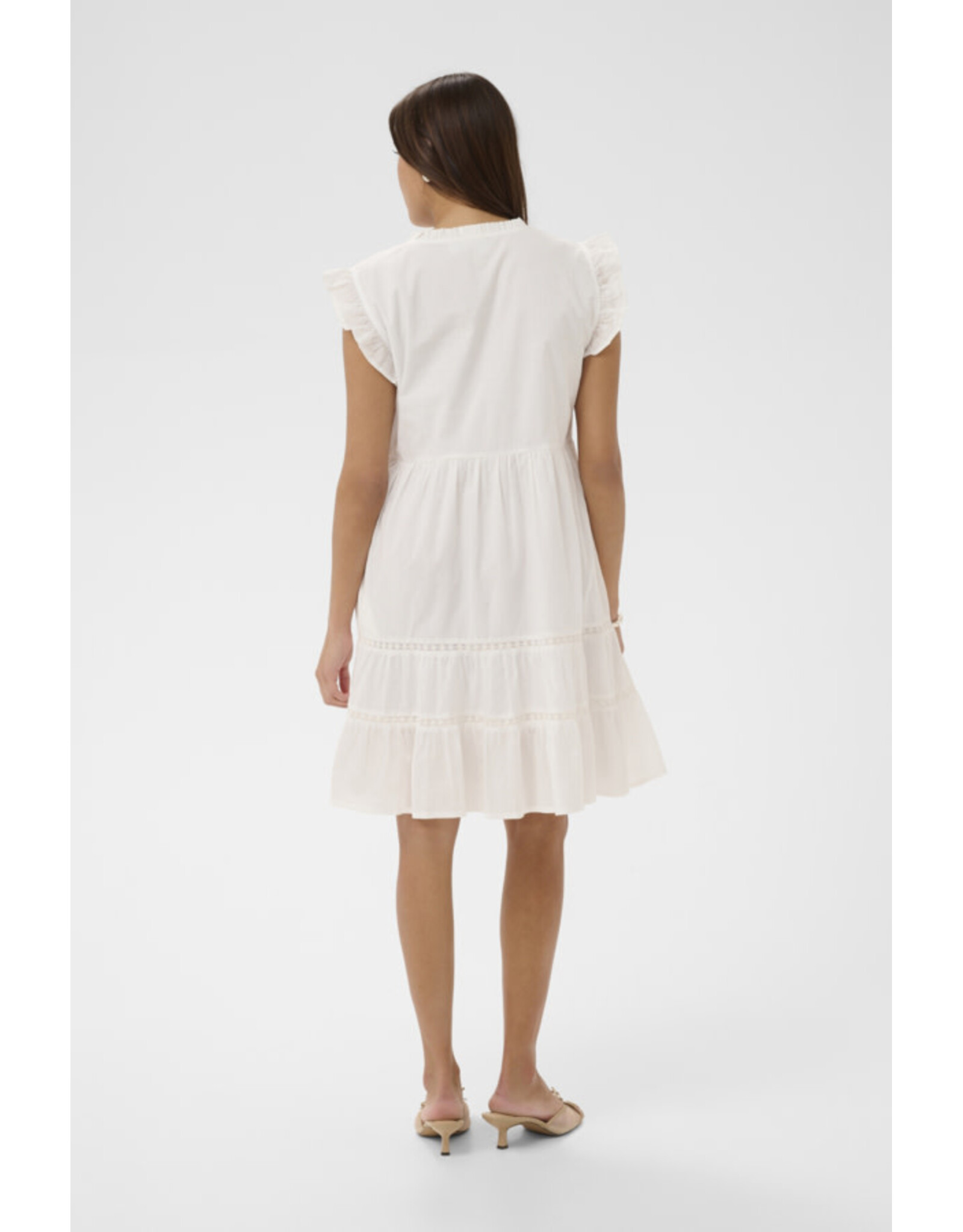 Kaffe Kaffe - Valerie Dress (Chalk)
