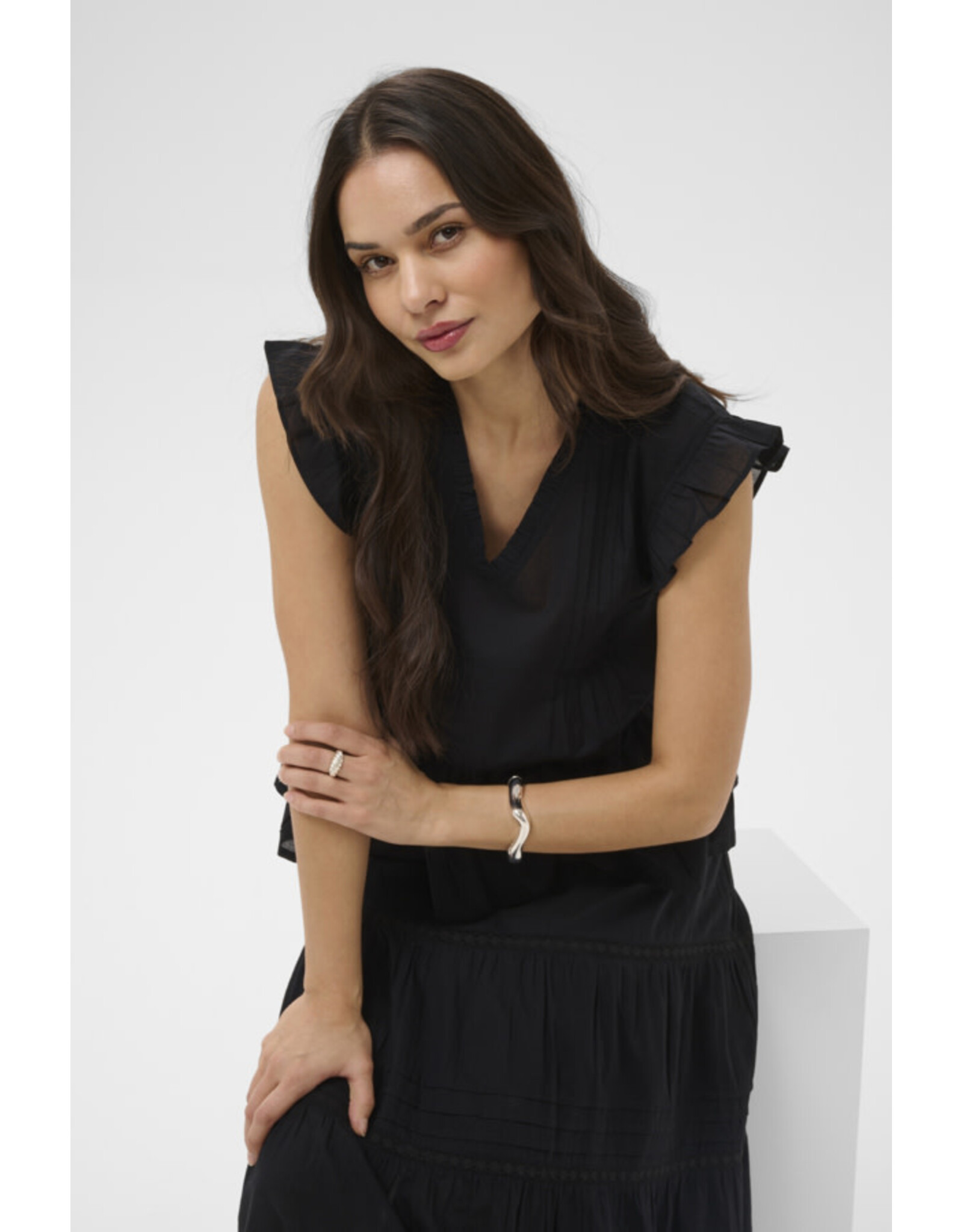 Kaffe Kaffe - Valerie Top (Black Deep)