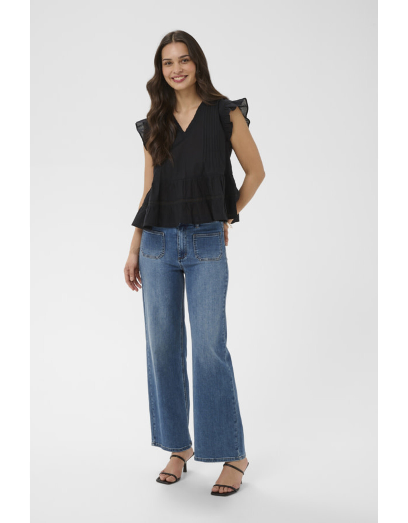 Kaffe Kaffe - Valerie Top (Black Deep)