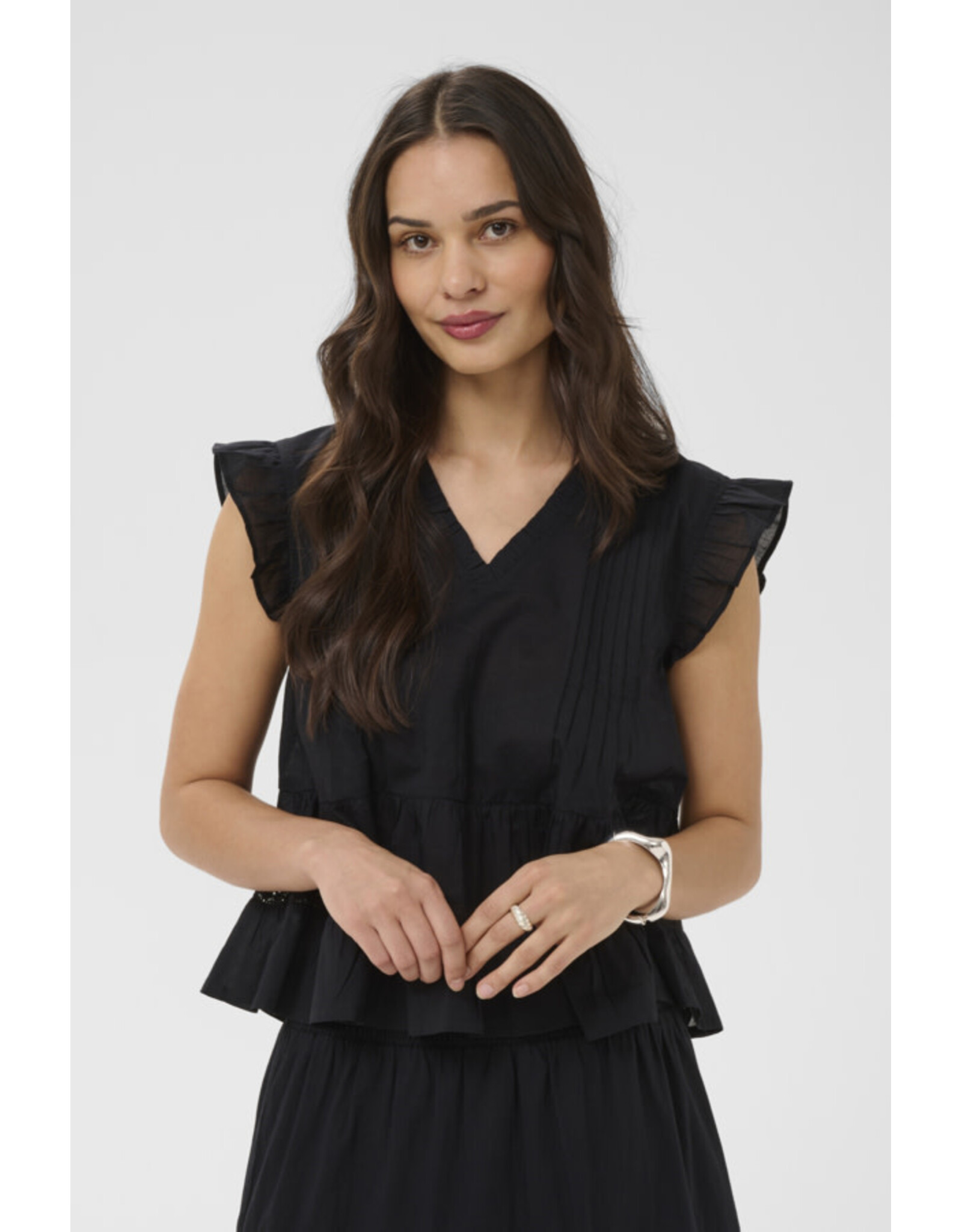 Kaffe Kaffe - Valerie Top (Black Deep)