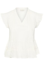 Kaffe Kaffe - Valerie Top (Chalk)