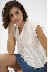 Kaffe Kaffe - Valerie Top (Chalk)