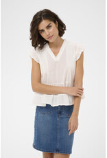 Kaffe Kaffe - Valerie Top (Chalk)