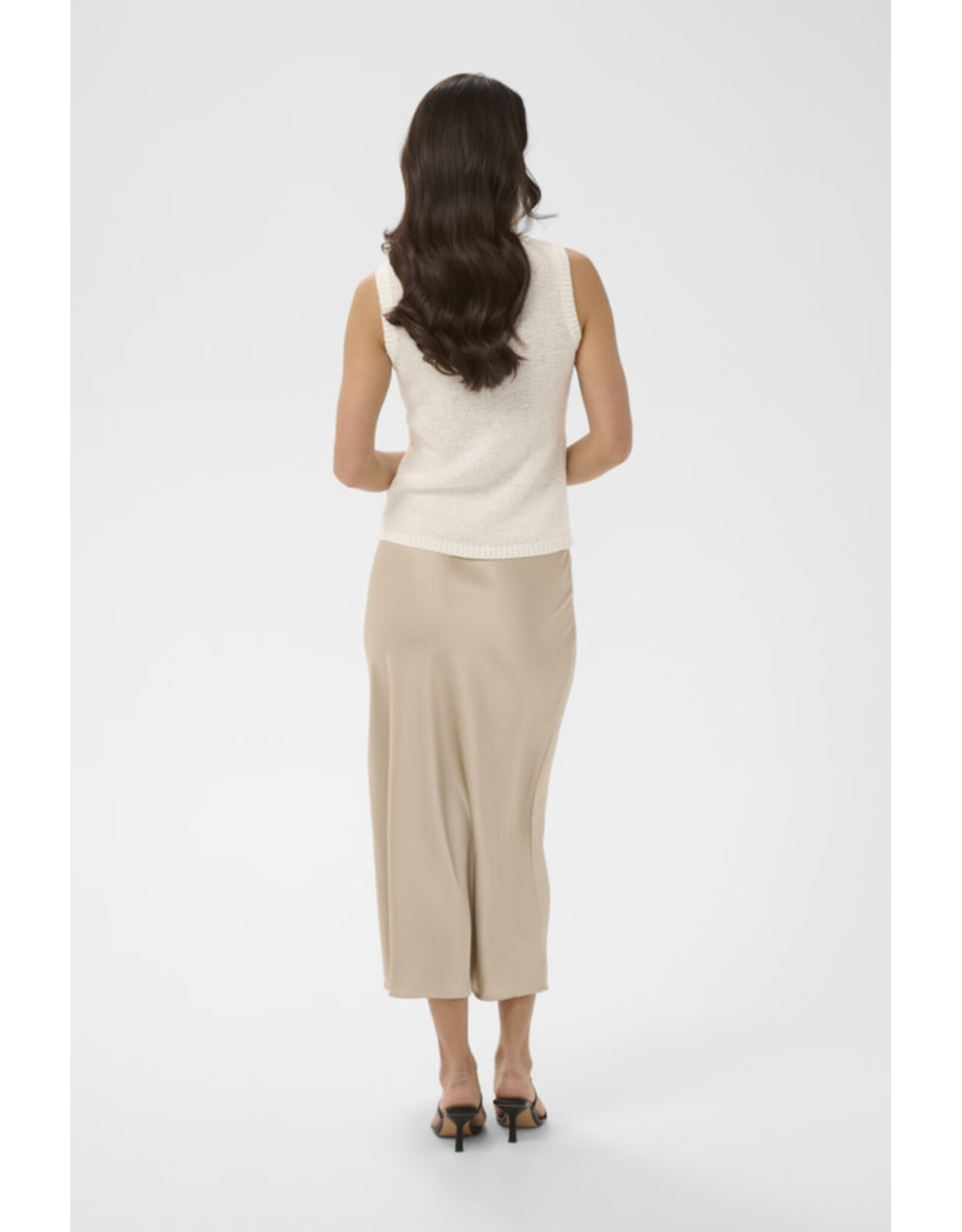 Kaffe Kaffe - Silvia Sleeveless Knit Top (Chalk)