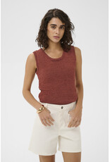 Kaffe Kaffe - Silvia Sleeveless Knit Top (Henna)
