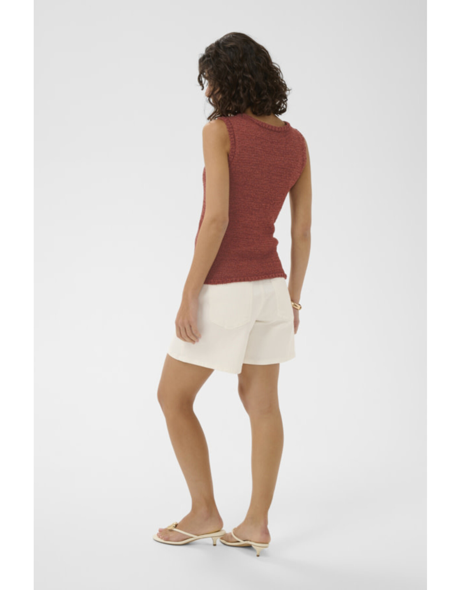 Kaffe Kaffe - Silvia Sleeveless Knit Top (Henna)