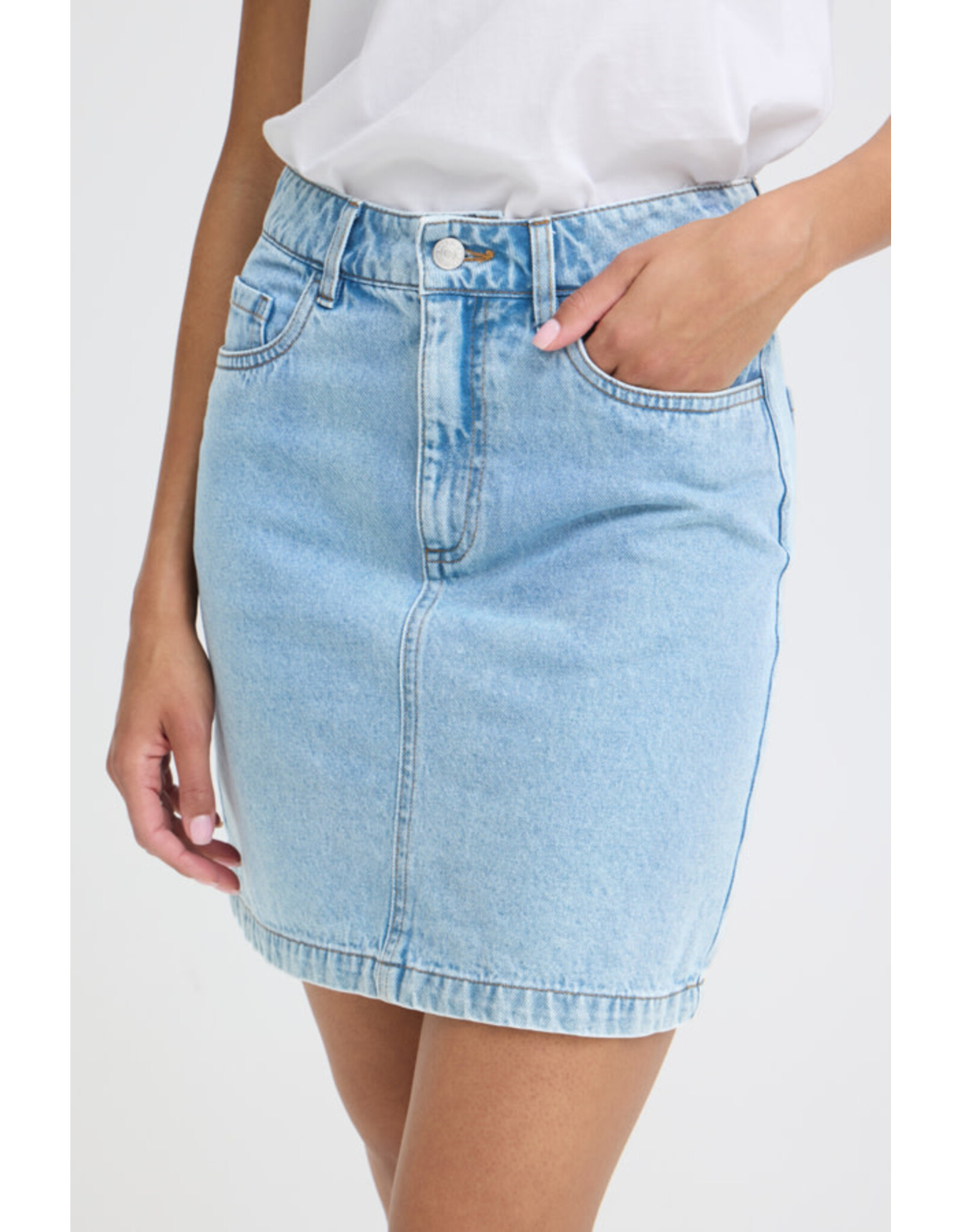 b.young b.young - Kannia Skirt (Light Blue Denim)