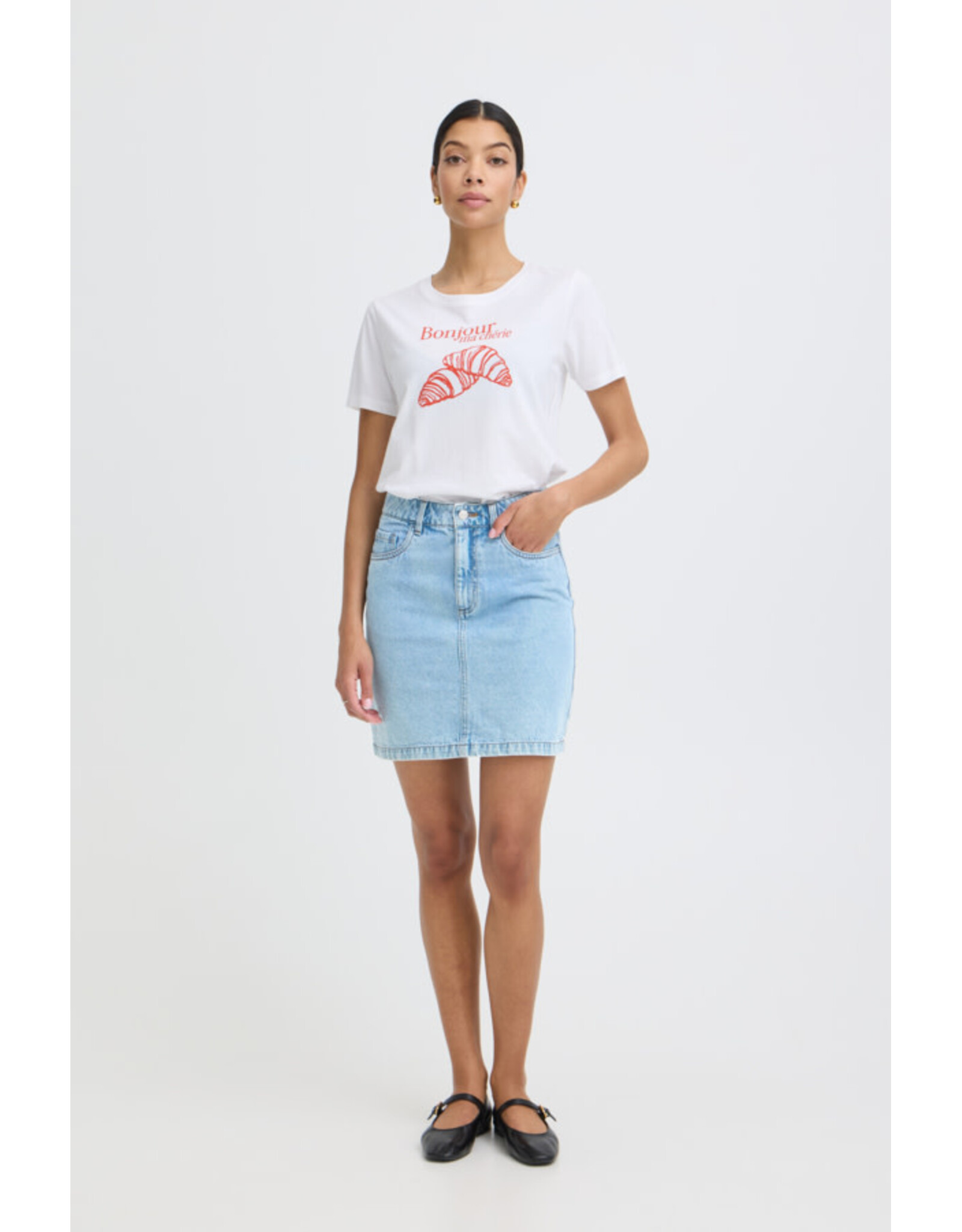b.young b.young - Kannia Skirt (Light Blue Denim)